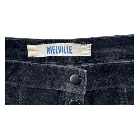 Brandy Melville Black Corduroy Mini Skirt Button Front A-Line Y2K Soft Stretch S - Picture 4 of 5